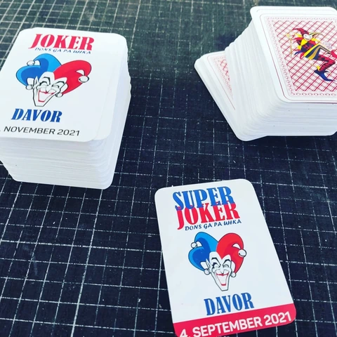 Personalizirane igralne karte Joker